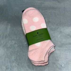kate spade Pink and White Cozy Socks